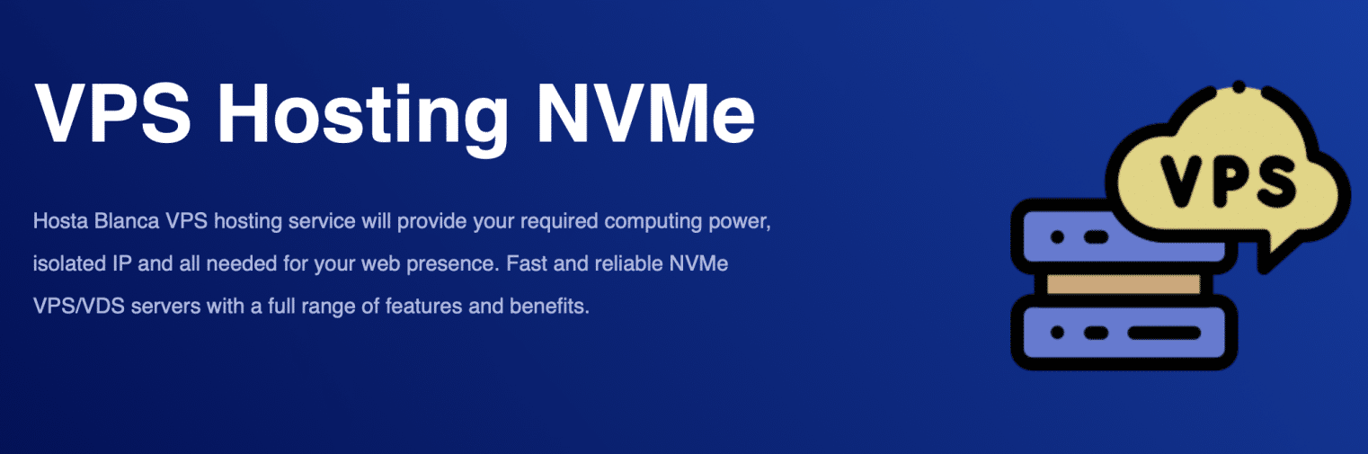 VPS NVMe by Hosta Blanca