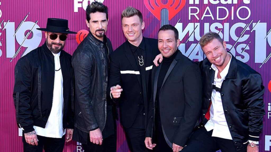 Backstreet Boys biography portrait — group photo of the band members in 2019.