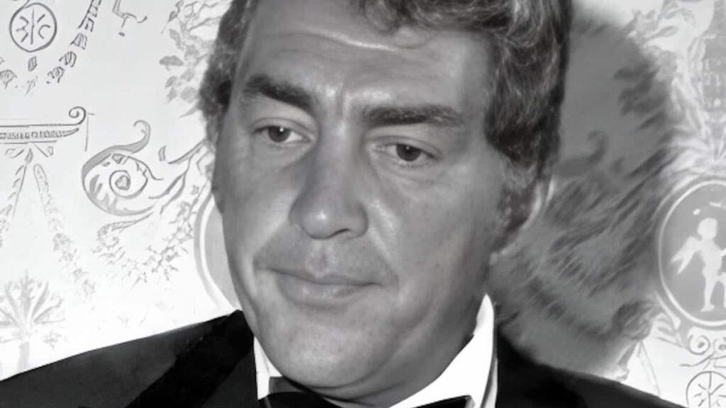 Dean Martin biography portrait — American singer and actor in 1970.